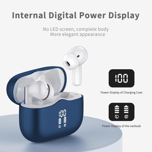 Xinwld A97 Pro Wireless Earbuds Blue - Picture 2 of 9